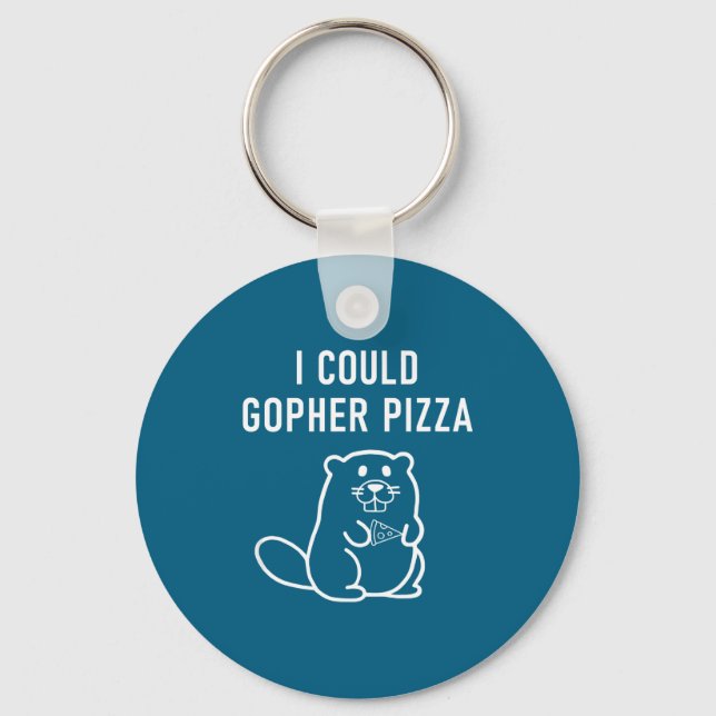 Chaveiro Eu poderia Gopher Zza Piadas engraçadas Sarcástico (Frente)