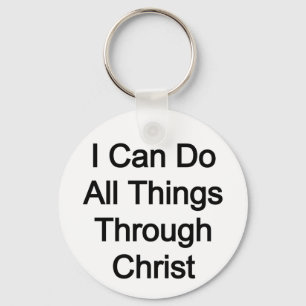 Chaveiro Eu posso fazer tudo através do Cristo