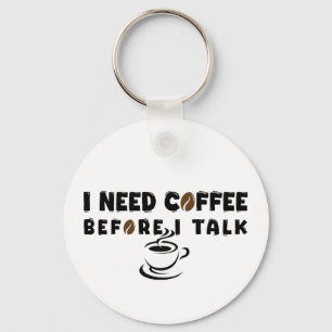 Chaveiro Eu Preciso de Café Antes de Falar Gifs Divertidos
