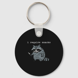 Chaveiro Eu Preciso De Snacks Raccoon