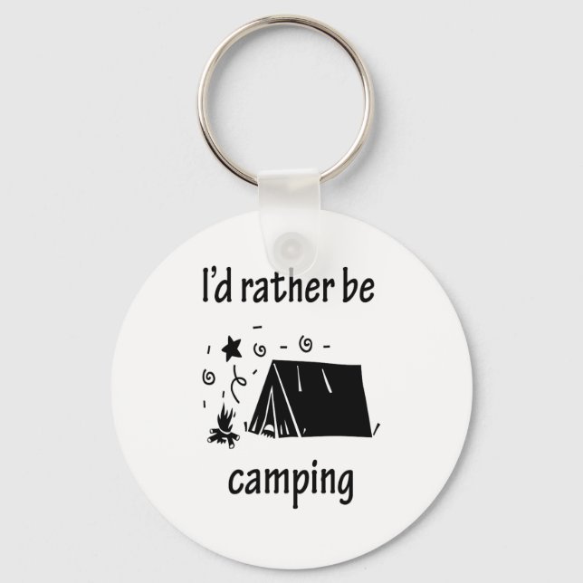 Chaveiro Eu Preferencialmente De Acampar. (Frente)
