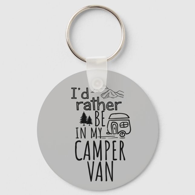 Chaveiro Eu Preferencialmente Estar No Meu Camper Van Butto (Frente)
