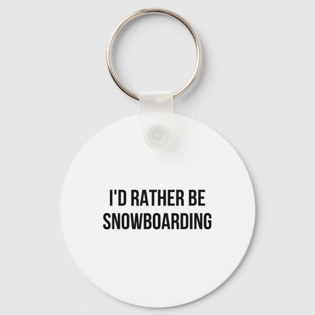 Chaveiro Eu Preferencialmente Snowboard 1 (Frente)