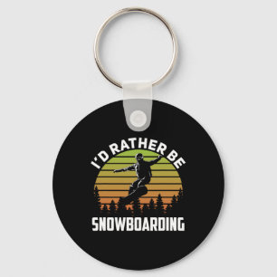 Chaveiro Eu Preferencialmente Snowboard Retro Sunset invern