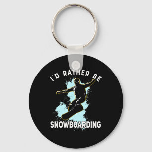 Chaveiro Eu Preferencialmente Snowboard Winter Sports Gift 