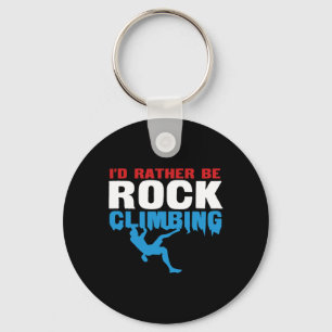 Chaveiro Eu Preferiria Estar Escalando Bouldering
