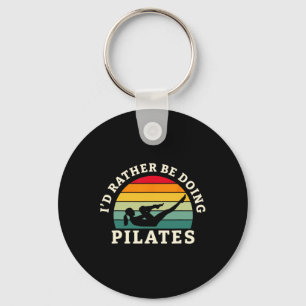 Chaveiro Eu Preferiria Estar Fazendo Treino de Pilates e Yo