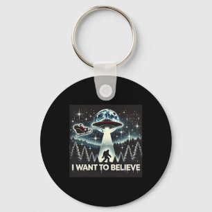 Chaveiro Eu Quero Acreditar Piada Ufo Pé Grande Papai Noel