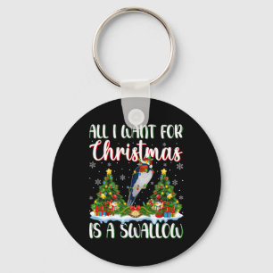 Chaveiro Eu Quero O Natal É Uma Árvore De Xmas De Pássaros 