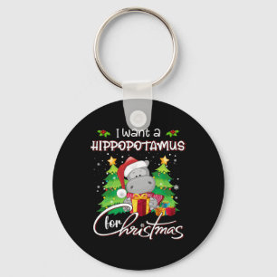 Chaveiro Eu Quero Um Hipopótamo Para O Natal Hipopótamo De