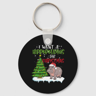 Chaveiro Eu Quero Um Hippopotamus Para O Natal Bonito