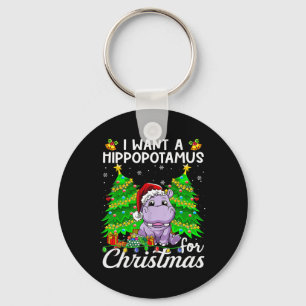 Chaveiro Eu Quero Um Hippopotamus Para Papais noeis De Luz