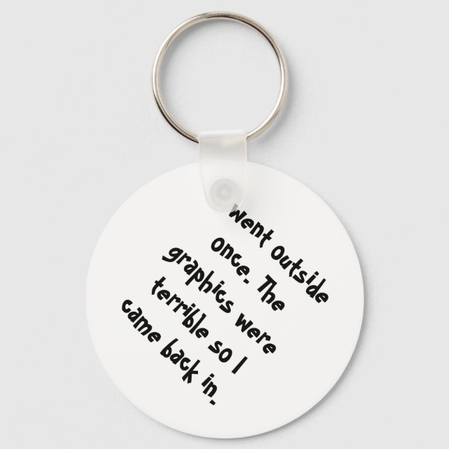 Chaveiro Eu Saí Quando Os Gráficos Eram Terríveis (Frente)