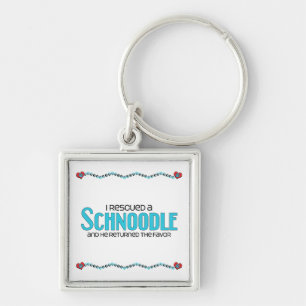Chaveiro Eu salvei um design da adopção do cão de Schnoo