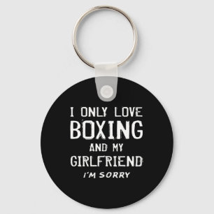 Chaveiro Eu Só Adoro Boxing E Meu Boxer Namorada