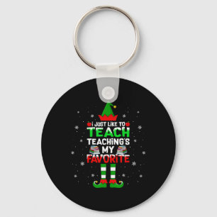 Chaveiro Eu só gosto de ensinar Ensino Meu Natal Favorito