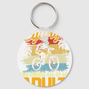 Chaveiro Eu Só Quero Ir De Ciclismo e Ignorar Todos os Meus