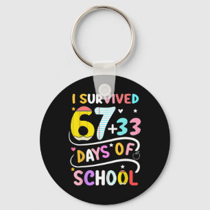 Chaveiro Eu Sobrevivi 100 Dias De Escola Mais Esperto 67 Pr