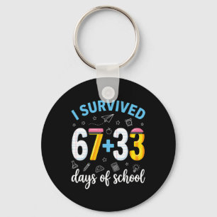 Chaveiro Eu Sobrevivi 100 Dias De Escola Seis Sete Meme Ens