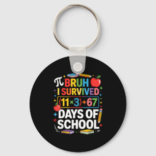 Chaveiro Eu Sobrevivi 100 Dias Escola Bruh Equação Matemáti
