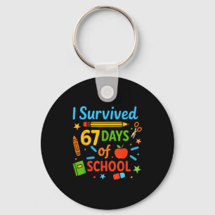 Chaveiro Eu Sobrevivi 67 Dias De Escola Engraçado 67 Profes