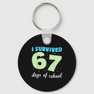 Chaveiro Eu Sobrevivi 67 Dias De Escola Piada Meme Estudant