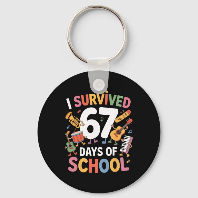 Chaveiro Eu Sobrevivi 67 Dias De Escola - Professores Aluno (Frente)