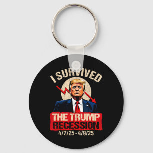 Chaveiro Eu Sobrevivi à Recessão de Trump 4725 4925 Trump R