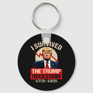 Chaveiro Eu Sobrevivi à Recessão de Trump 4725 4925 Trump R