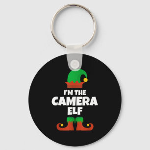 Chaveiro Eu sou a família Camera Elf Pajama Homem de Natal