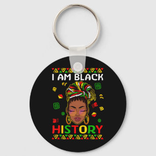 Chaveiro Eu Sou a Garota do Mês da História Negra Localizad