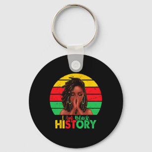 Chaveiro Eu sou a História Negra Mês da Junta Americana Afr