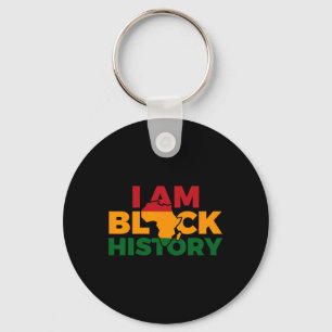 Chaveiro Eu Sou a História Negra Mês do Orgulho Africano-Am
