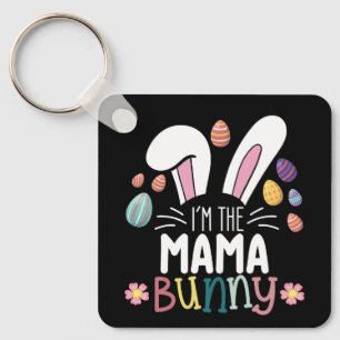 Chaveiro Eu Sou a Mamãe Mãe Coelhinho Páscoa Família Combin