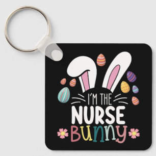 Chaveiro Eu Sou a Nurse Bunny Easter Matching