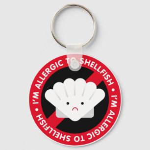 Chaveiro Eu sou alérgico ao marisco! Alergia do marisco