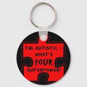 Chaveiro Eu sou Autista - Qual é o SEU Superpoder?
