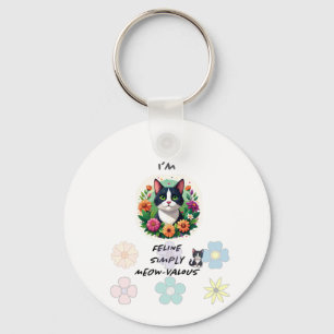 Chaveiro EU Sou FelINamente Meowvalioso .. amantes de gatos