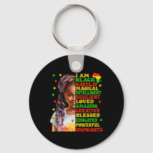 Chaveiro Eu Sou Garota Negra Juneteenth Garotas Afro-Americ