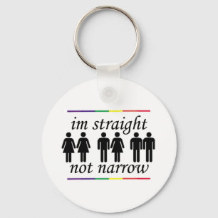 Chaveiro Eu sou hetero, nao estreito