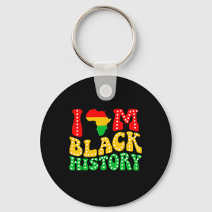 Chaveiro Eu Sou História Negra Mês da História Afro-America