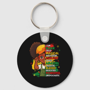 Chaveiro Eu Sou Mês da História da Criança Negra Afro-Ameri