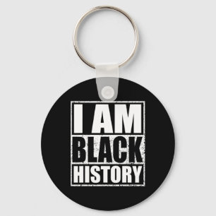 Chaveiro Eu Sou Mês da História Negra Orgulho Afro-American