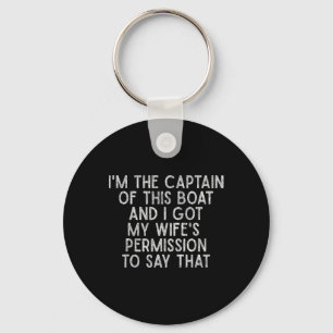 Chaveiro Eu Sou O Capitão Deste Barco Camisa De Barco Engra