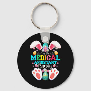 Chaveiro Eu Sou o Coelho Médico Instantâneo do Dia de Pásco