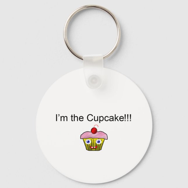 Chaveiro Eu sou o Cupcake Fofo!! (Frente)