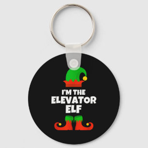 Chaveiro Eu Sou O Elfo Do Elevador Família Pijama Natal Div