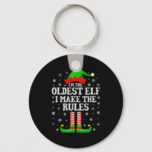 Chaveiro Eu Sou O Elfo Mais Velho Funny Natal Família Combi