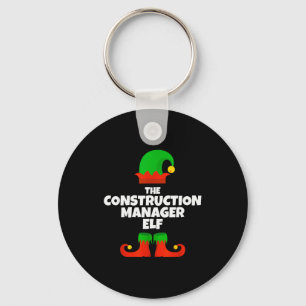 Chaveiro Eu Sou O Gerente De Construção Elf Família Pijama 