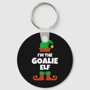 Chaveiro Eu Sou O Goleiro Elfo Família Pijama Natal Hockey